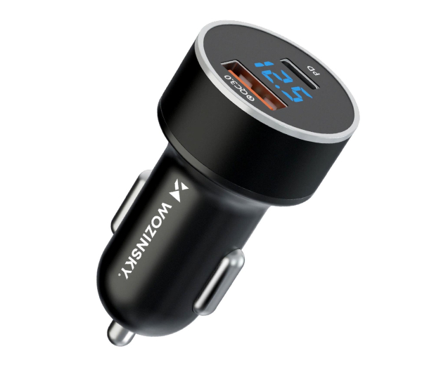 Wozinsky Ładowarka samochodowa USB-C USB-A 36W czarna WDCCAC - 1487887 - zdjęcie